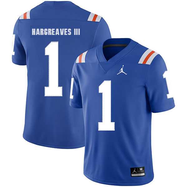 Florida Gators #1 Vernon Hargreaves Blue Throwback College Football Jersey